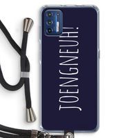 Joengneuh!: Motorola Moto G9 Plus Transparant Hoesje met koord