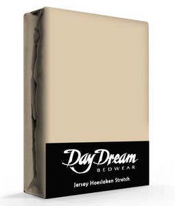 Day Dream Jersey Hoeslaken Nougat-190 x 220 cm