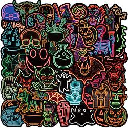 50 stuks cartoon stickers halloween neon graffiti stickers gepersonaliseerde decoratie gitaar notebook bagage diy waterdichte stickers Lightinthebox