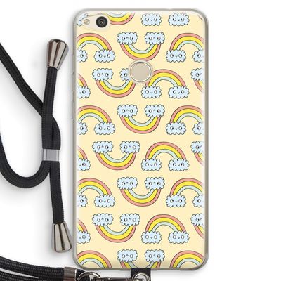 Regenboog: Huawei Ascend P8 Lite (2017) Transparant Hoesje met koord