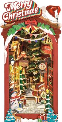 Robotime Book Nook Christmas Street Miniatuur Modelbouw Knutselen