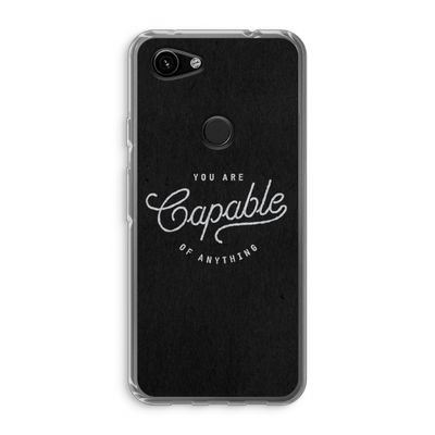 Capable: Google Pixel 3a Transparant Hoesje