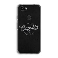 Capable: Google Pixel 3a Transparant Hoesje Capable: Google Pixel 3a Transparant Hoesje