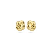 Elegant Design: 14k Geelgouden Oorknoppen - Afmeting 16.5x15.5mm