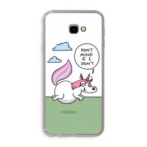 Unicorn: Samsung Galaxy J4 Plus Transparant Hoesje