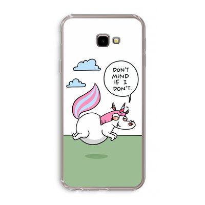 Unicorn: Samsung Galaxy J4 Plus Transparant Hoesje