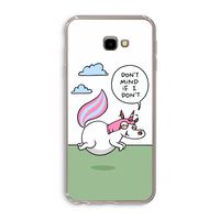 Unicorn: Samsung Galaxy J4 Plus Transparant Hoesje