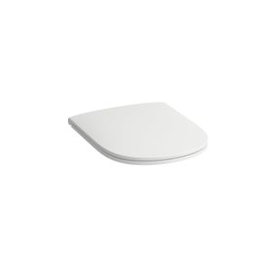 Laufen Lua closetzitting 36.7x44.6x4.6cm met quickrelease en softclose zitting en deksel RVS bevestiging Duroplast Pergamon h8910830490001