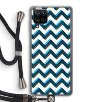 Onderbroken lijn: Samsung Galaxy A12 Transparant Hoesje met koord