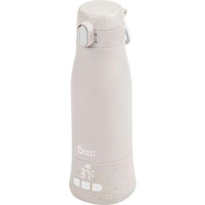 Moov & Feed draagbare flessenwarmer - BABYMOOV - 340ml - mineraalbeige - Temperatuurinstelling - Houdt warm