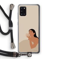Fresh coffee: Samsung Galaxy A31 Transparant Hoesje met koord
