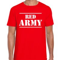 Red army/Rode leger supporter/fan t-shirt rood voor heren - EK/WK/Belgie