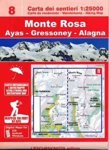 Wandelkaart 08 Monte Rosa | L'Escursionista editore