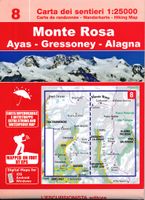 Wandelkaart 08 Monte Rosa | L'Escursionista editore - thumbnail