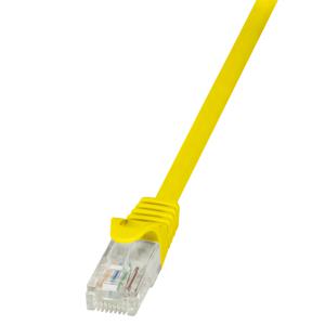 LogiLink CP2067U RJ45 Netwerkkabel, patchkabel CAT 6 U/UTP 3.00 m Geel Snagless 1 stuk(s)