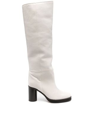 ISABEL MARANT bottes en cuir 85 mm - Blanc