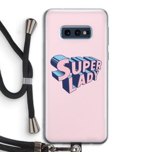 Superlady: Samsung Galaxy S10e Transparant Hoesje met koord