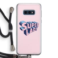 Superlady: Samsung Galaxy S10e Transparant Hoesje met koord