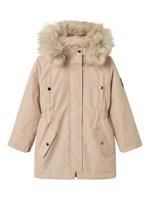 Name it winter winterjas meisjes - beige - NkfMilla - parka