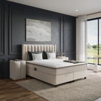 Budget-Bed.nl - Blackpearl Boxspring Met Opbergruimte - Beige - 160 x 200 Budget-Bed.nl - Blackpearl Boxspring Met Opbergruimte - Beige - 160 x 200