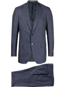 Isaia costume à veste à simple boutonnage - Bleu