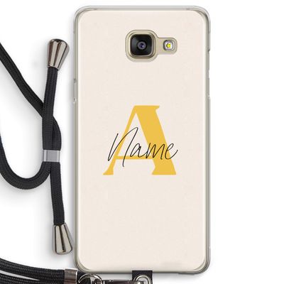 Amber Script: Samsung Galaxy A5 (2016) Transparant Hoesje met koord