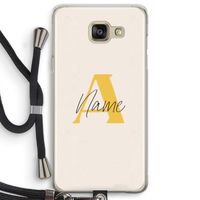 Amber Script: Samsung Galaxy A5 (2016) Transparant Hoesje met koord