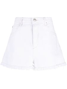 ISABEL MARANT short en jean Lesia à bords frangés - Blanc