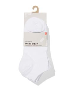 HEMA Heren Enkelsokken - 5 Paar Wit (wit)