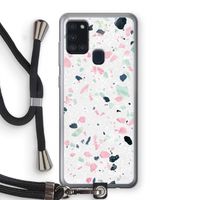 Terrazzo N°3: Samsung Galaxy A21s Transparant Hoesje met koord