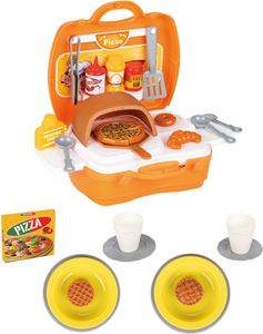 Pilsan speelgoed pizzaset oranje 35 delig