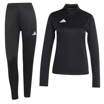 adidas Entrada 26 Trainingspak 1/4-Zip Dames Zwart Wit adidas Entrada 26 Trainingspak 1/4-Zip Dames Zwart Wit