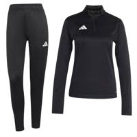 adidas Entrada 26 Trainingspak 1/4-Zip Dames Zwart Wit