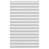 VidaXL Zebra rolgordijn 150x230 cm stofbreedte 145,9 cm lichtgrijs