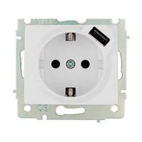Plug-in base Solera erp60usb USB Europees 250 V 16 A Ingebed, ingebouwd
