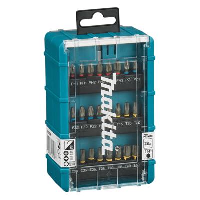 Makita E-25068 Impact Premier slagschroefbitset 28-delig Makita E-25068 Impact Premier slagschroefbitset 28-delig