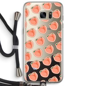 Just peachy: Samsung Galaxy S7 Edge Transparant Hoesje met koord