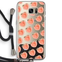 Just peachy: Samsung Galaxy S7 Edge Transparant Hoesje met koord Just peachy: Samsung Galaxy S7 Edge Transparant Hoesje met koord