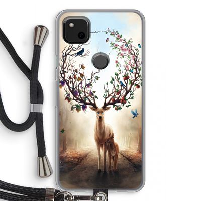 Seasons Change: Pixel 4a Transparant Hoesje met koord