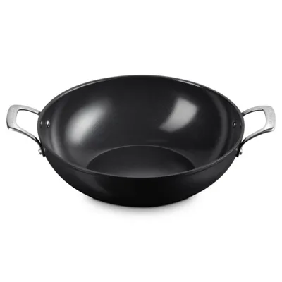 Le Creuset Wokpan met twee handvaten Essential Non-Stick Ceramic - ø 32 cm / 6.0 liter - keramische anti-aanbaklaag