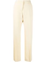 Jil Sander pantalon de tailleur à plis marqués - Jaune