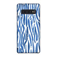 Blauwe nerven: Samsung Galaxy S10 4G Volledig Geprint Hoesje