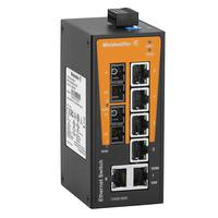 Weidmüller IE-SW-BL08T-6TX-2SC Unmanaged Fast Ethernet (10/100) Zwart, Oranje