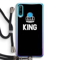 King zwart: Huawei P30 Lite Transparant Hoesje met koord