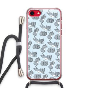 Poezen: iPhone SE 2020 Transparant Hoesje met koord
