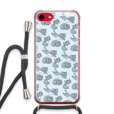 Poezen: iPhone SE 2020 Transparant Hoesje met koord