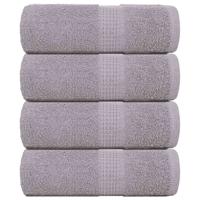 VidaXL Gastendoekjes 4 st 30x50 cm 360 g/m² 100% katoen grijs