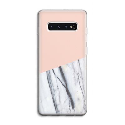 A touch of peach: Samsung Galaxy S10 4G Transparant Hoesje