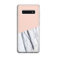 A touch of peach: Samsung Galaxy S10 4G Transparant Hoesje
