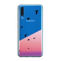 Fly away: Samsung Galaxy A50 Transparant Hoesje